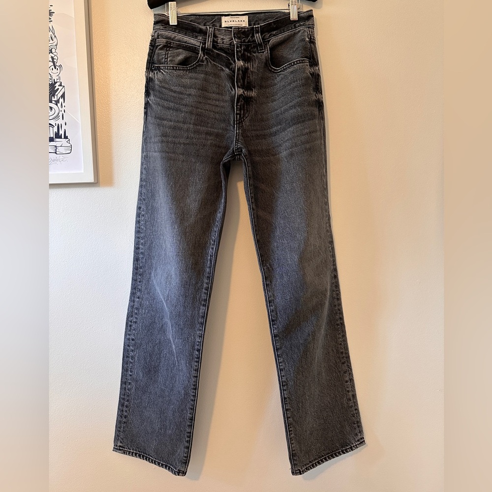 SLVRLAKE Brooklyn Relaxed Straight Leg Jeans